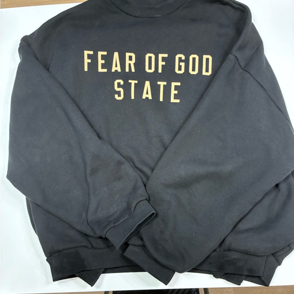 Essentials Fear Of God State crewneck black size L